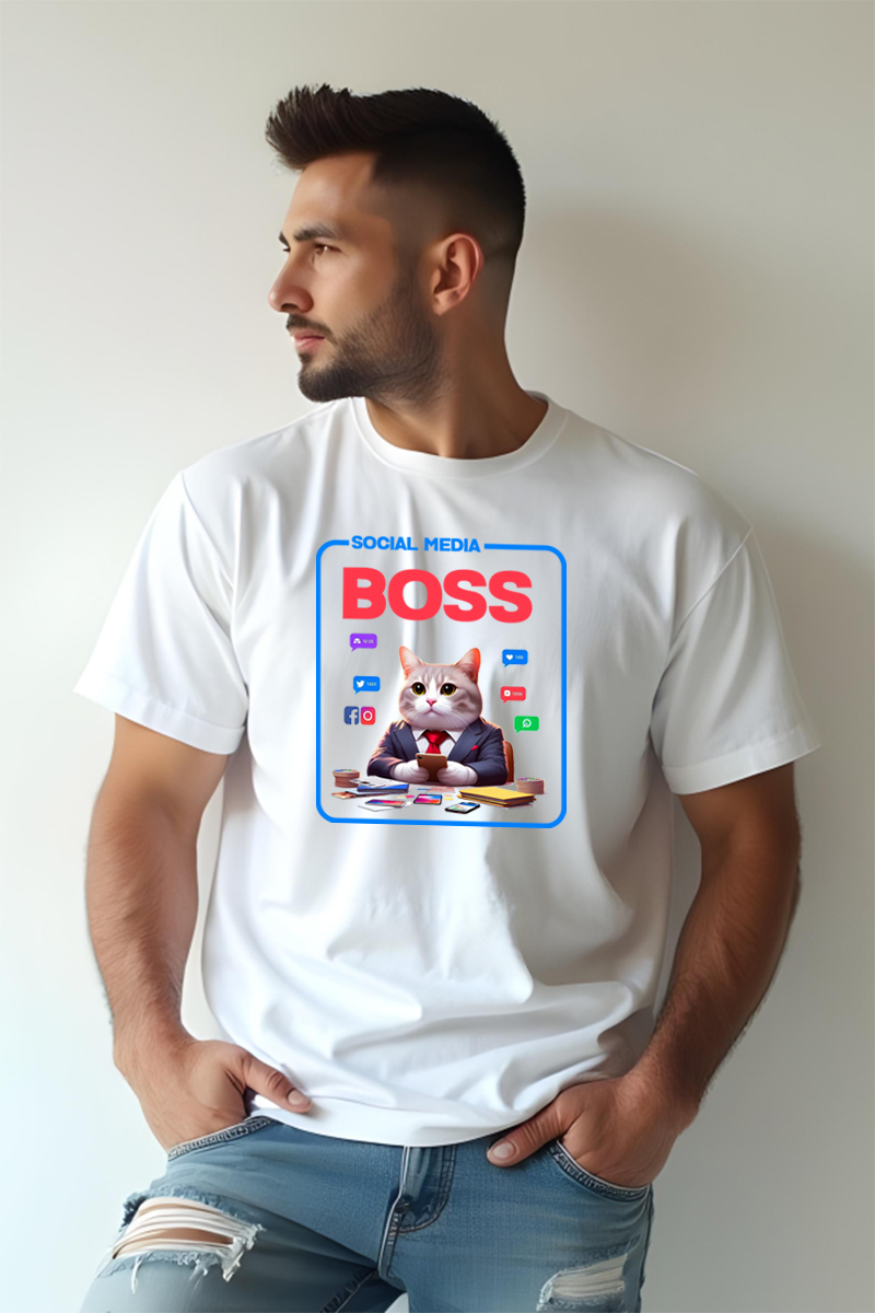 Tricou Oversize - Cat Meme - imagine 2