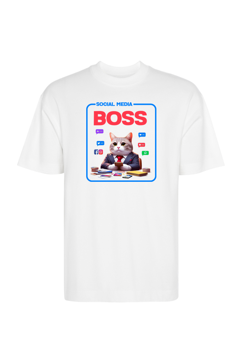 Tricou Oversize - Cat Meme - imagine 3