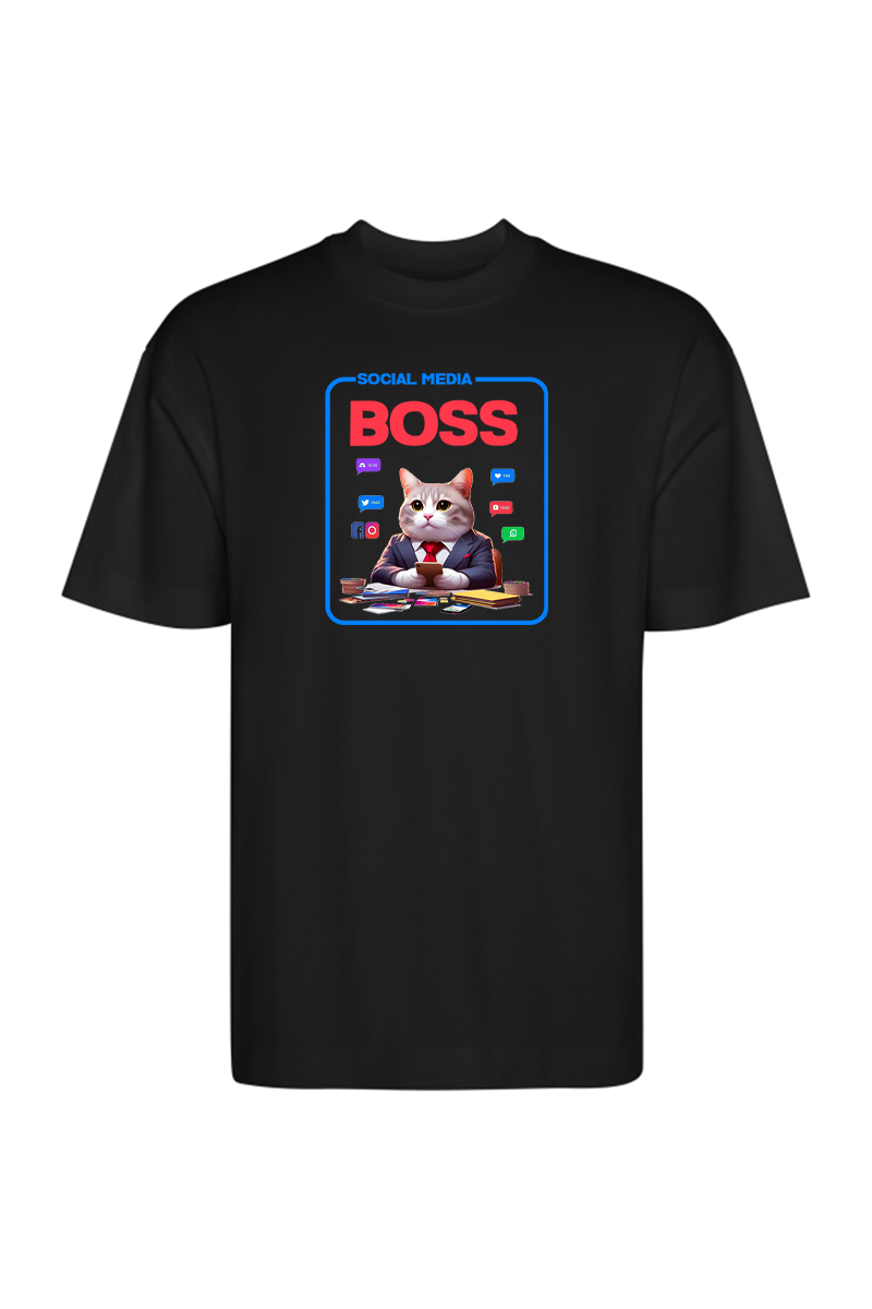 Tricou Oversize - Cat Meme - imagine 6