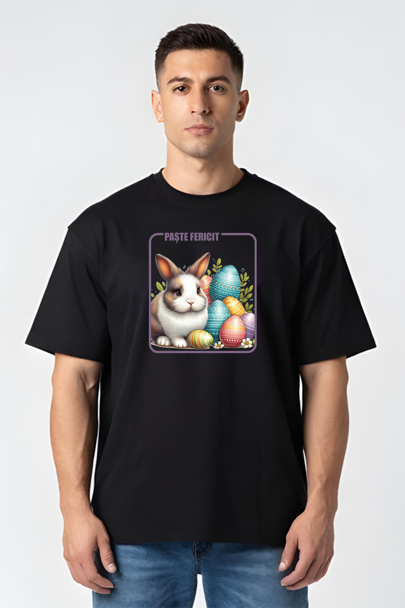 Tricou Oversize - Paște Fericit! - imagine 2