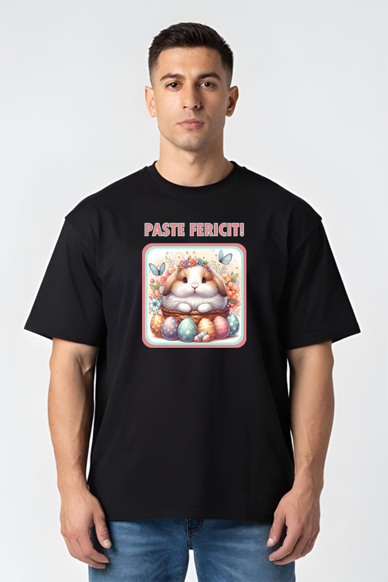 Tricou Oversize - Paște Fericit! - imagine 2