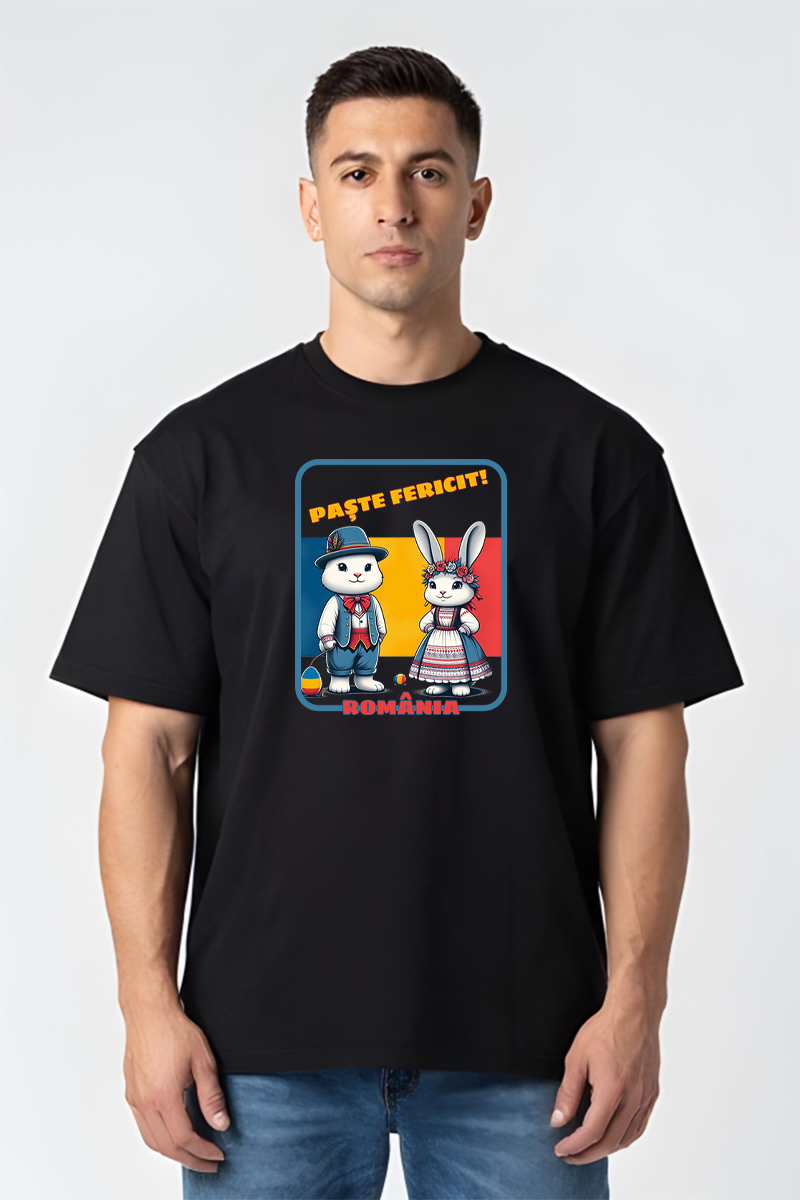 Tricou Oversize - Paște Fericit! - imagine 2