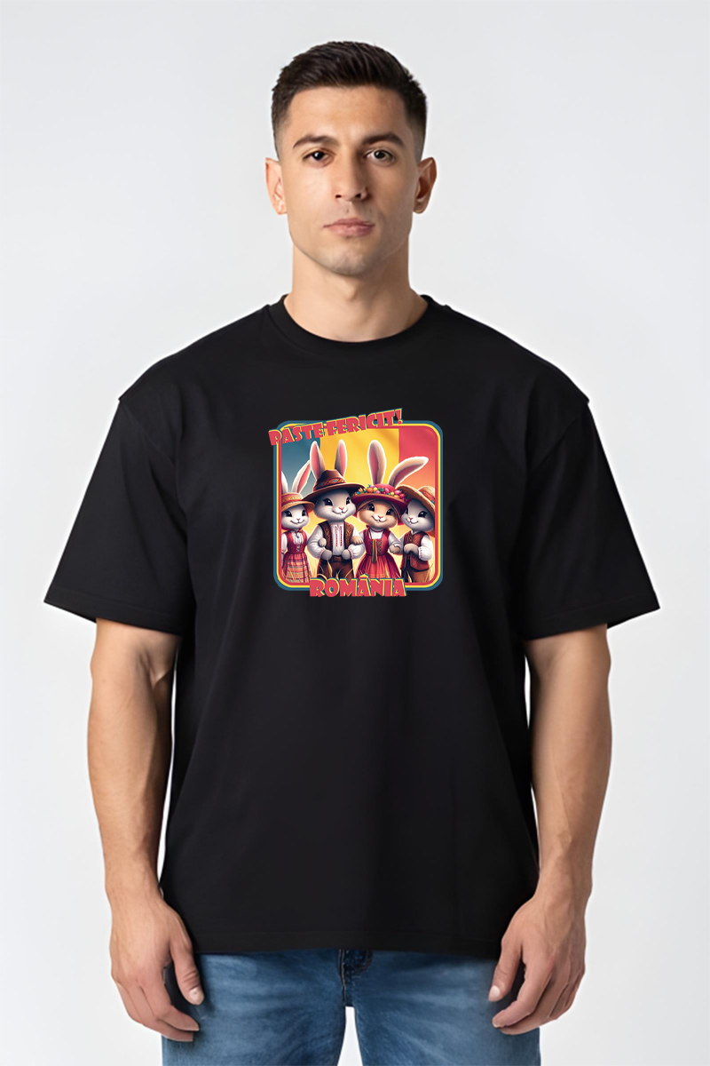 Tricou Oversize - Paște Fericit! - imagine 2