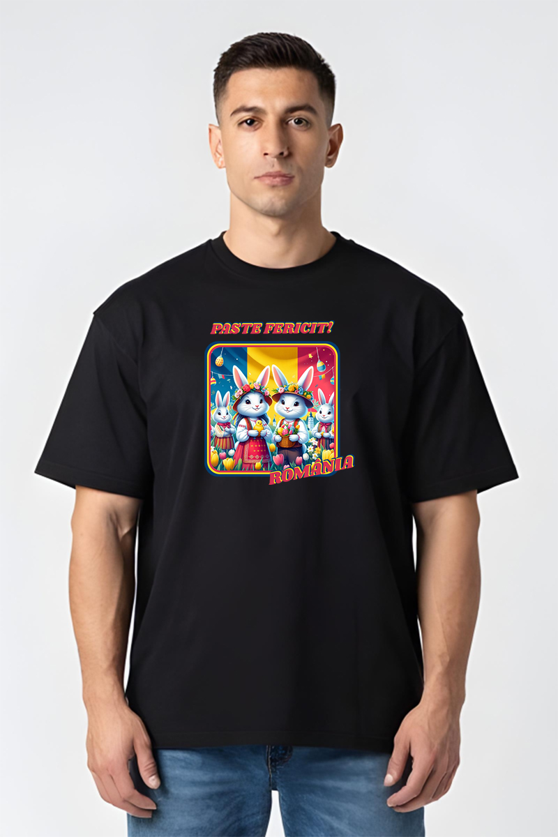 Tricou Oversize - Paște Fericit! - imagine 2