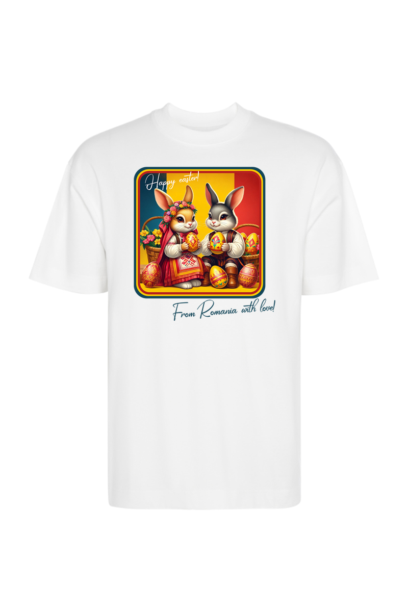 Tricou Oversize - Happy Easter From Romania - imagine 3
