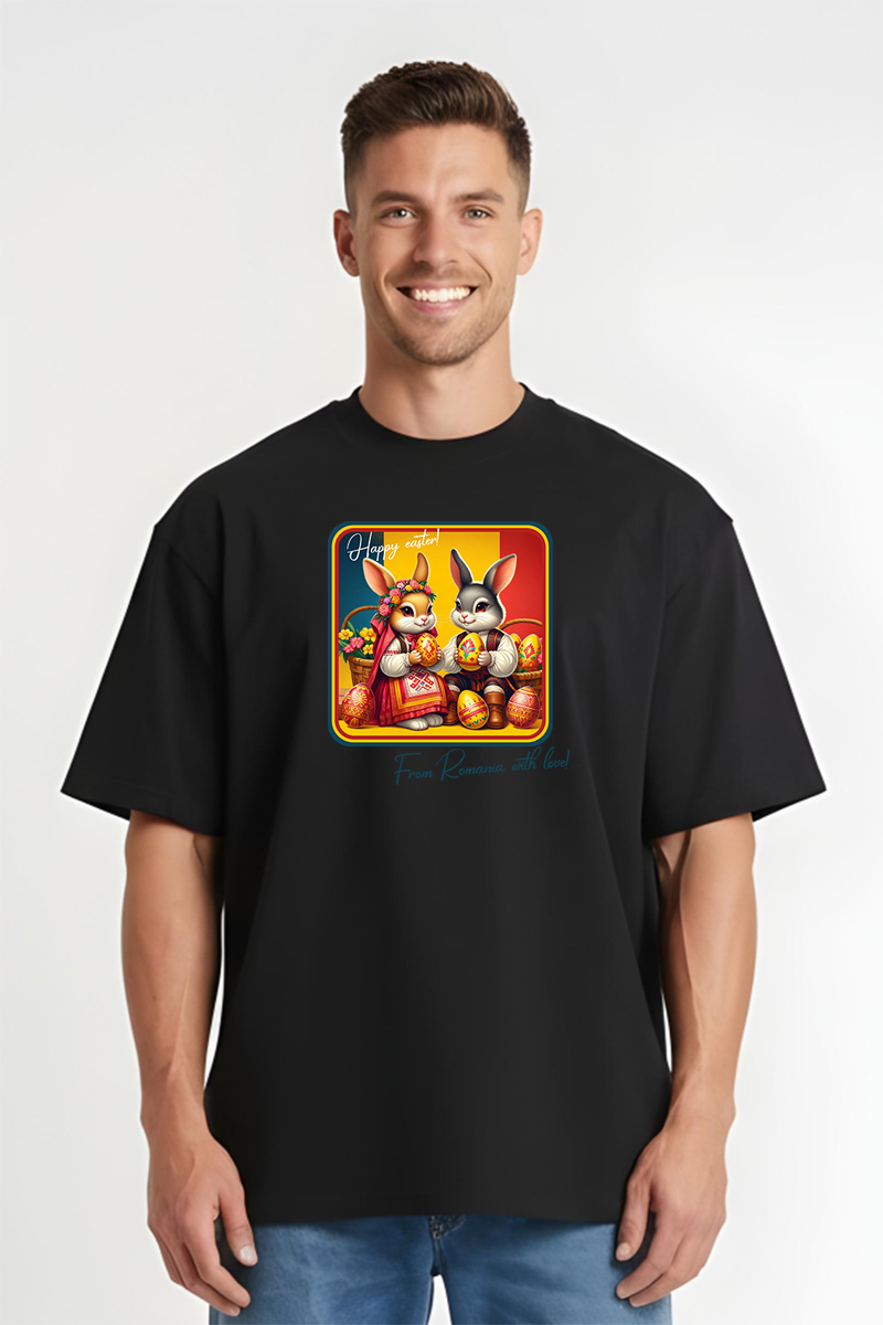 Tricou Oversize - Happy Easter From Romania - imagine 7