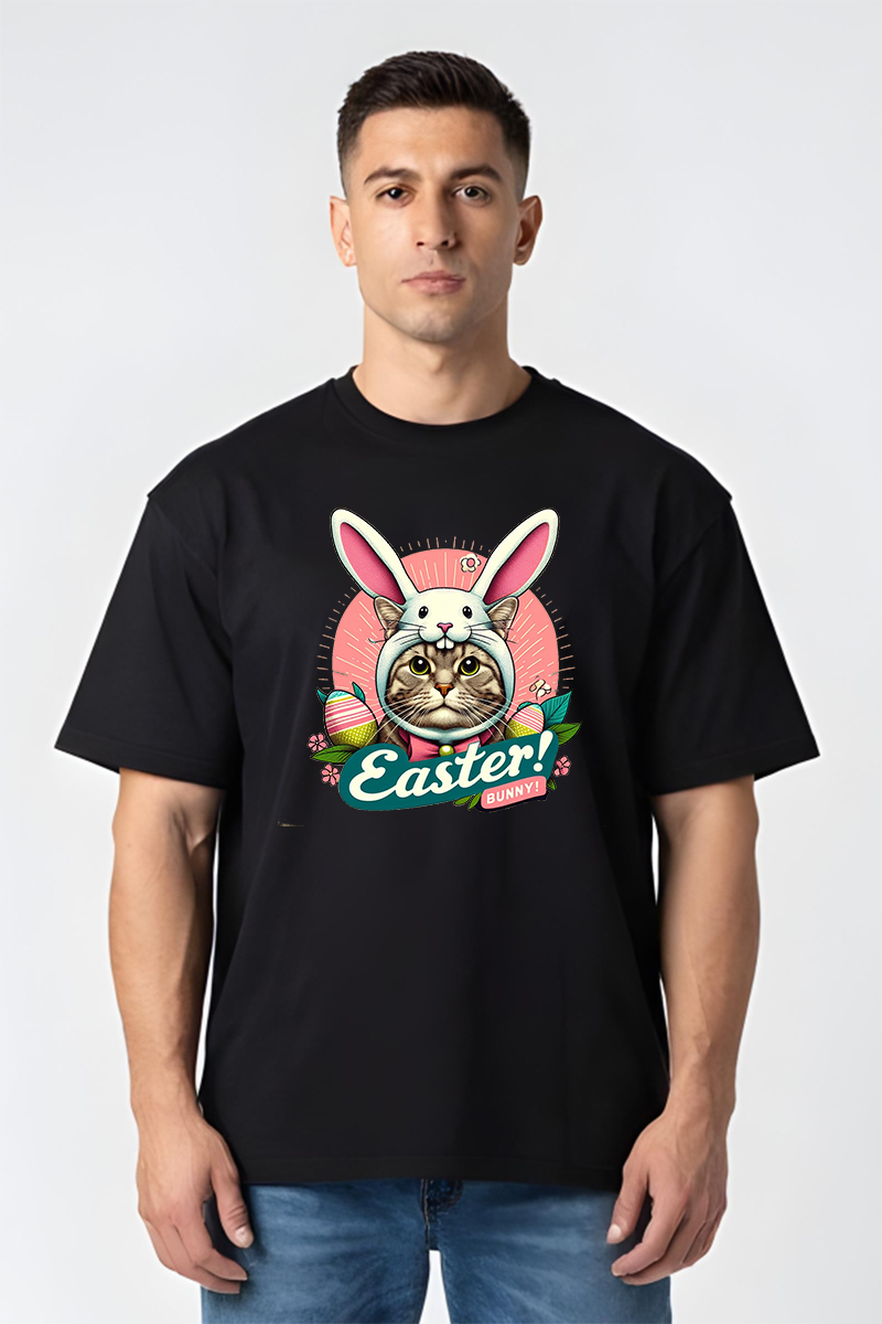 Tricou Oversize - Cat Bunny - imagine 5