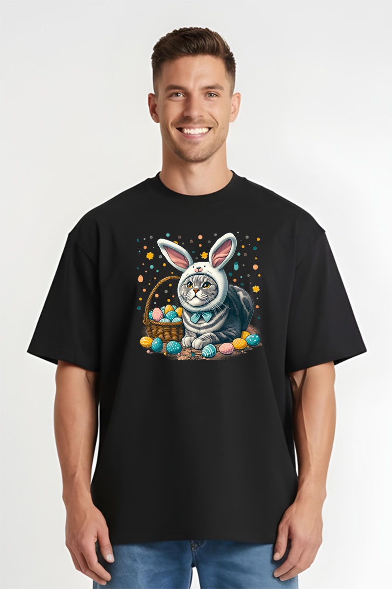 Tricou Oversize - Kitty Bunny - imagine 4