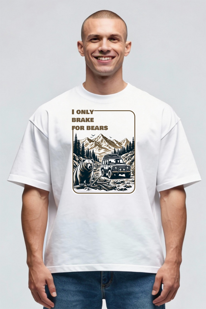 Tricou Oversize - Brake For Bears