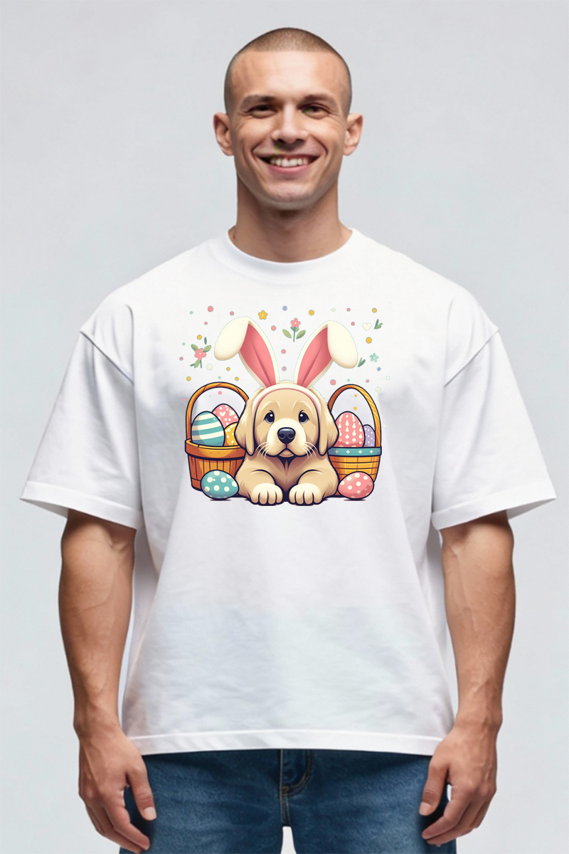 Tricou Oversize - Puppy Bunny