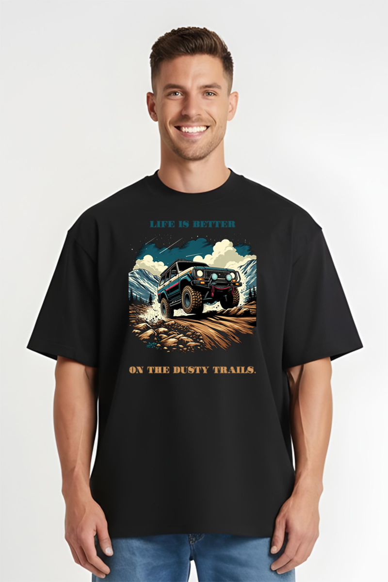Tricou Oversize - Dirt Jeep