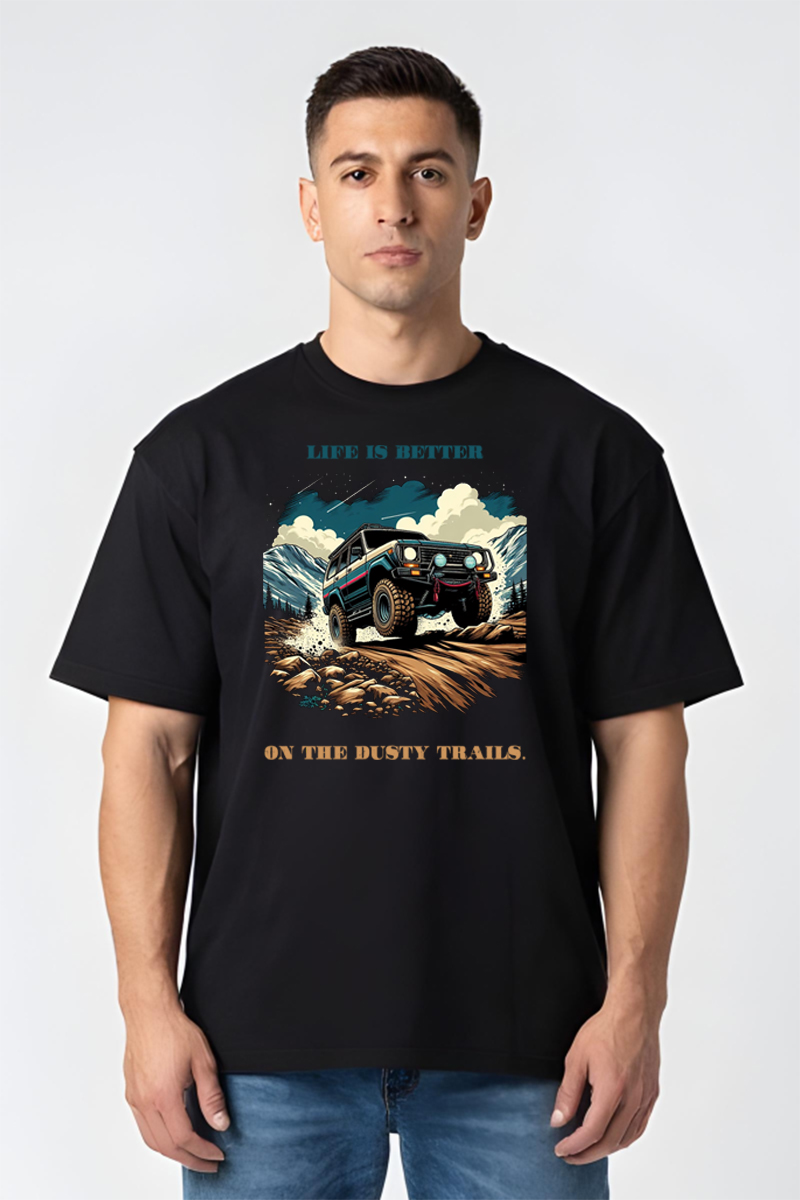 Tricou Oversize - Dirt Jeep - imagine 2