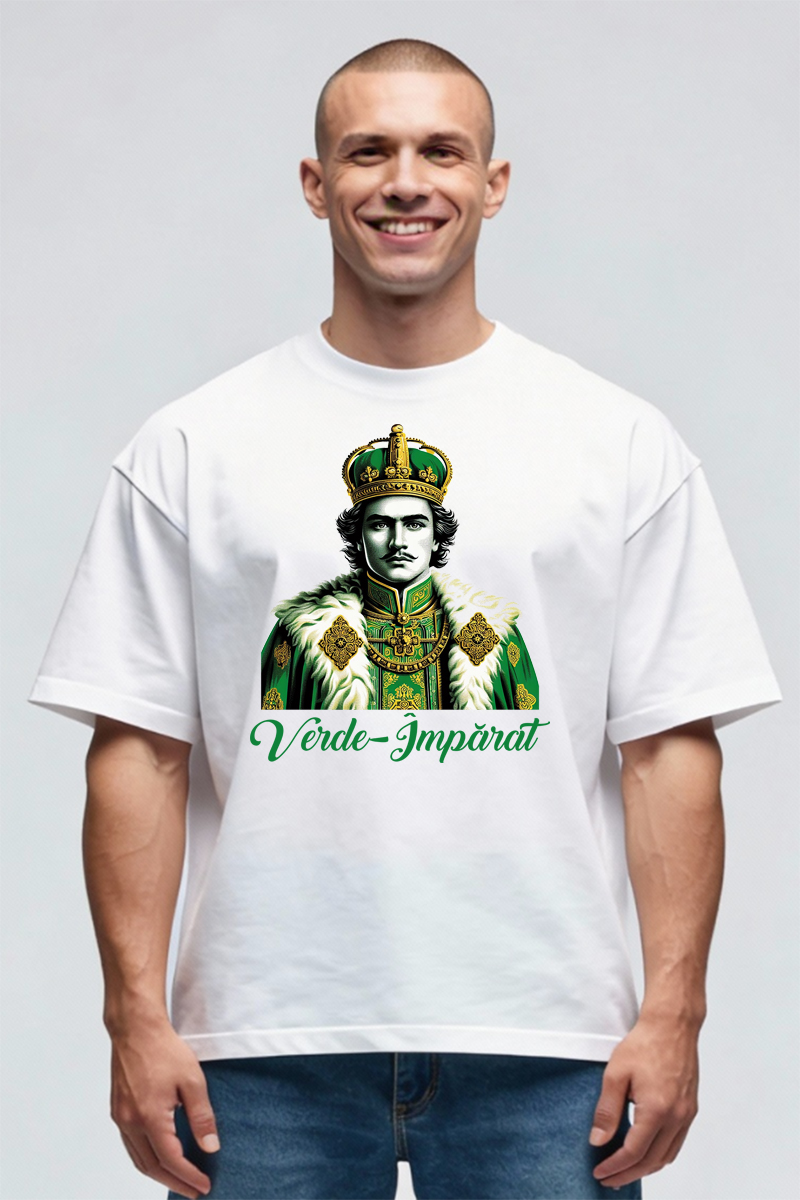 Tricou Oversize - Verde Imparat