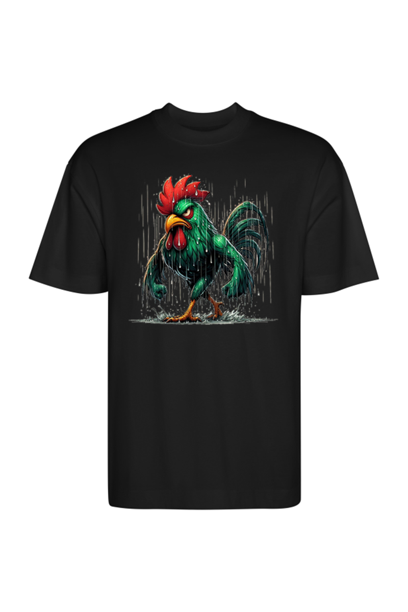 Tricou Oversize - Cocoș Plouat - imagine 9