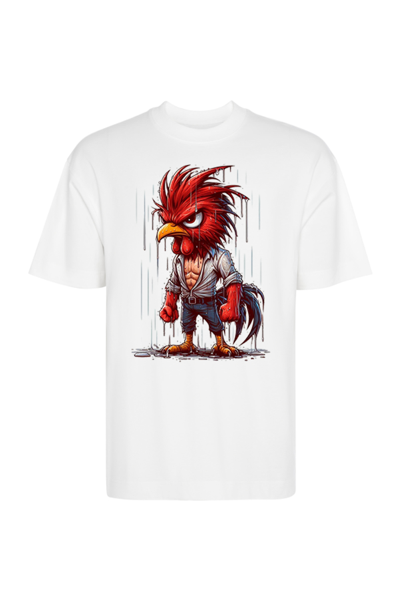 Tricou Oversize - Cocoș Plouat - imagine 6