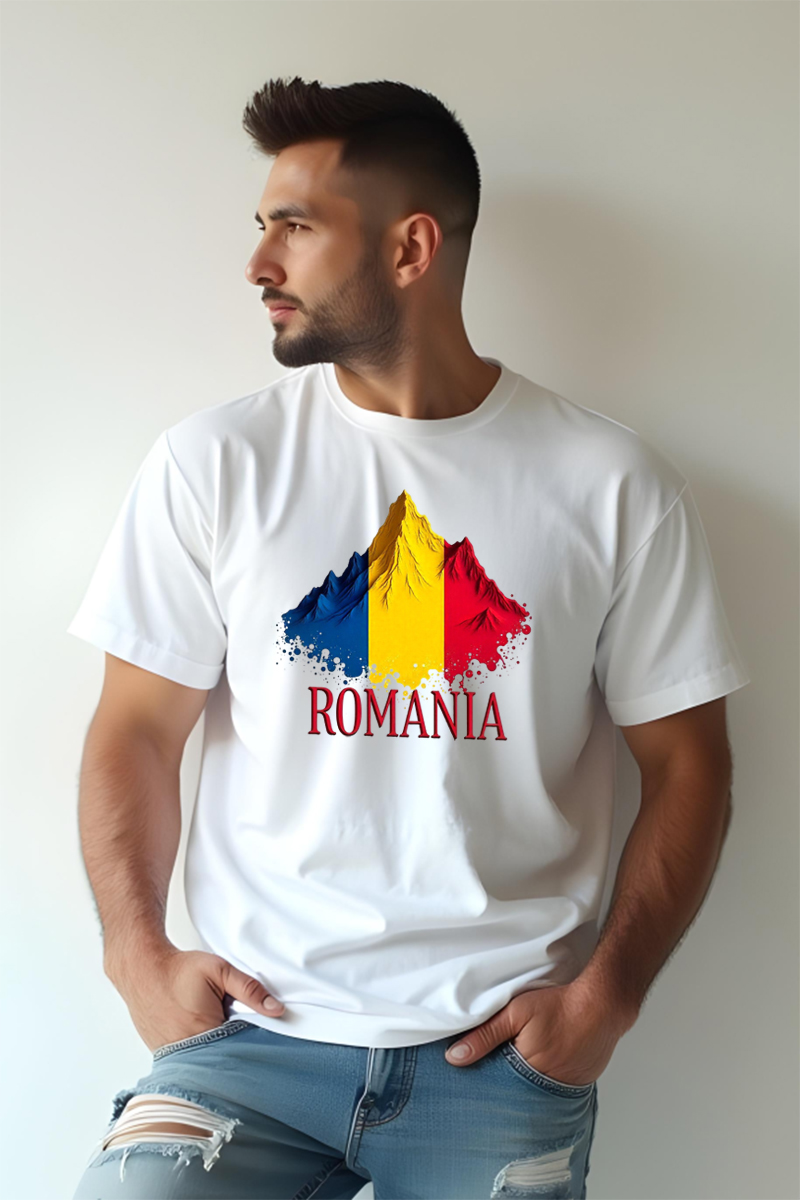 Tricou Oversize - România - Drapel Peste Munți - imagine 2