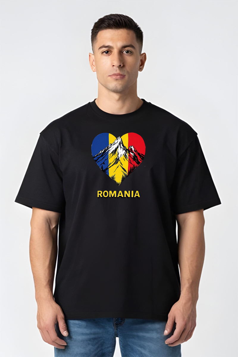 Tricou Oversize - Munții Romaniei - imagine 5