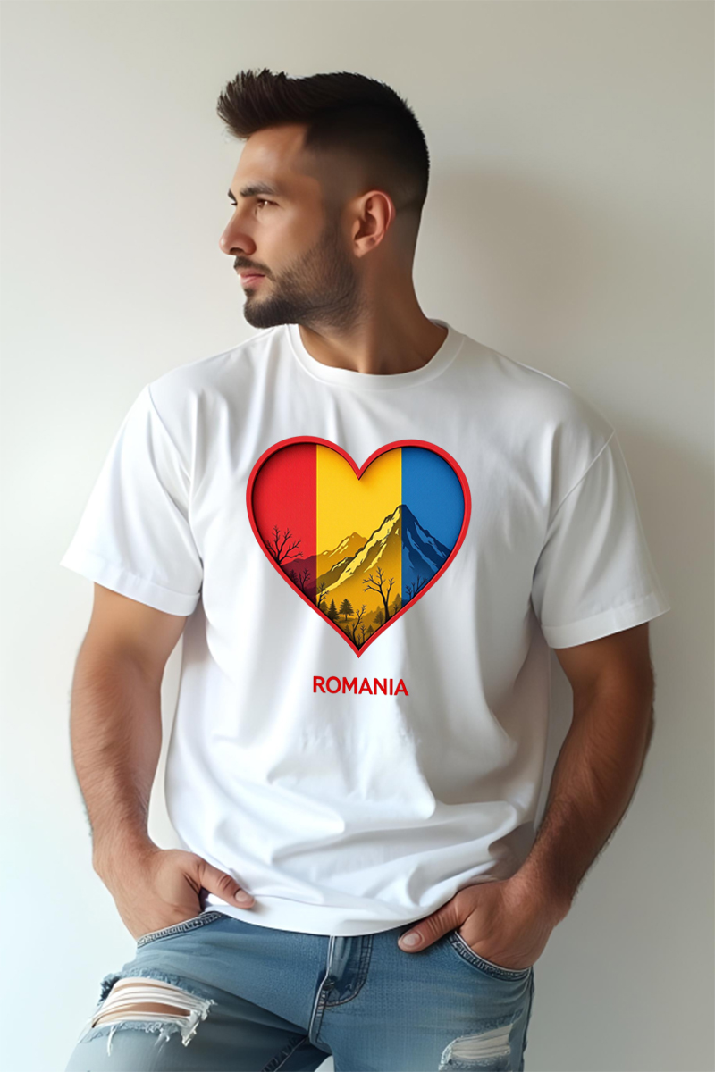Tricou Oversize - Munții Romaniei - imagine 2