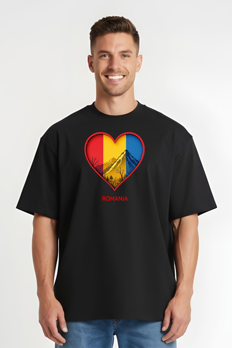 Tricou Oversize - Munții Romaniei - imagine 4