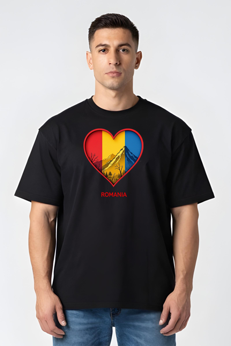 Tricou Oversize - Munții Romaniei - imagine 5