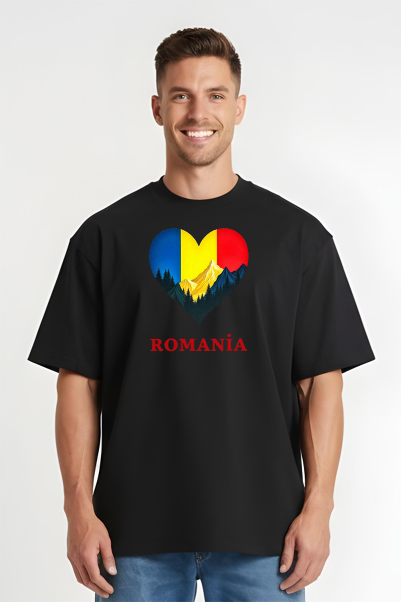 Tricou Oversize - Munții Romaniei - imagine 4
