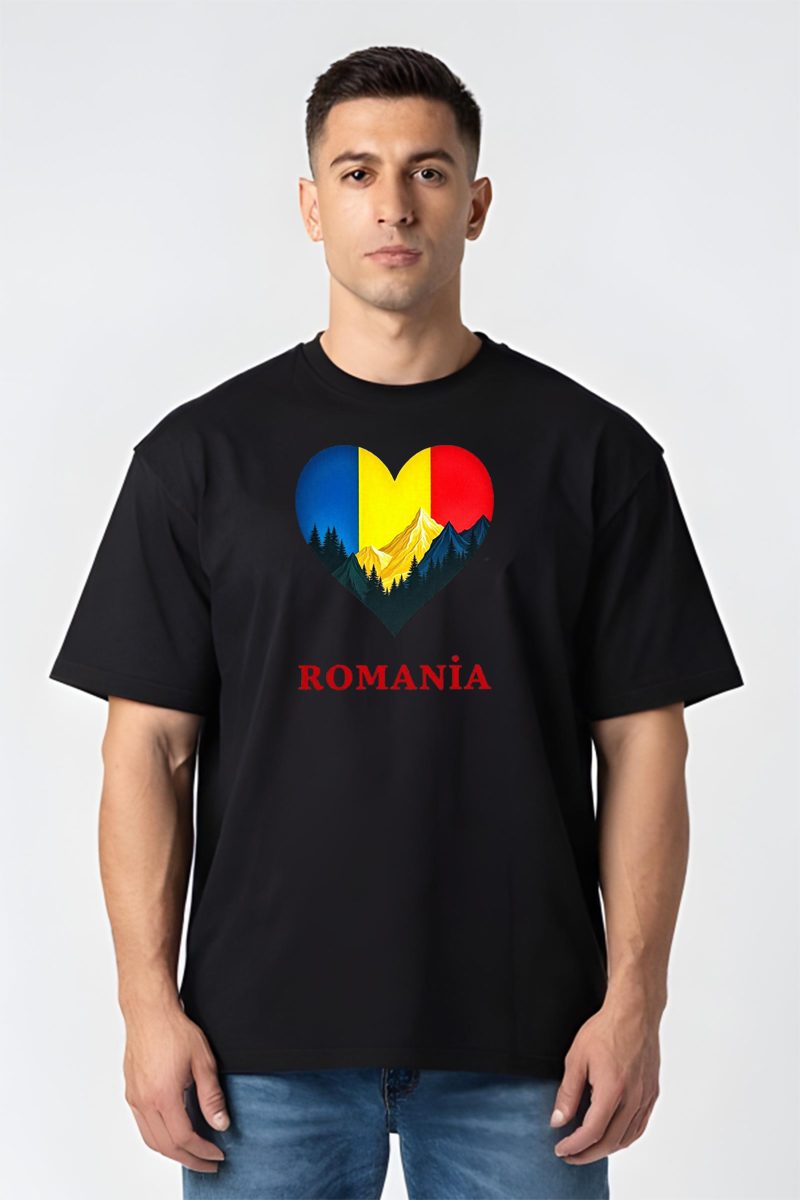 Tricou Oversize - Munții Romaniei - imagine 5