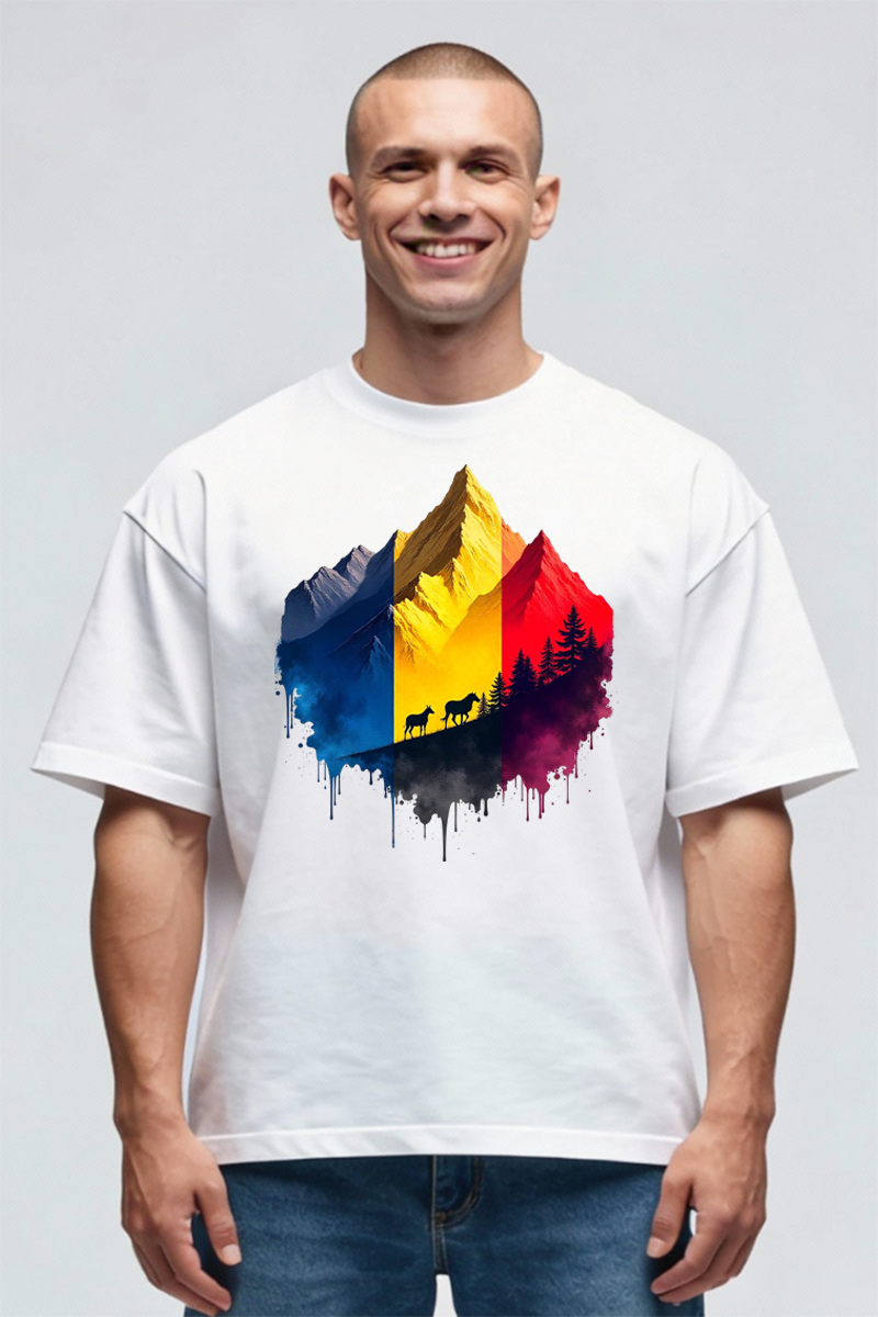 Tricou Oversize - Munții Romaniei