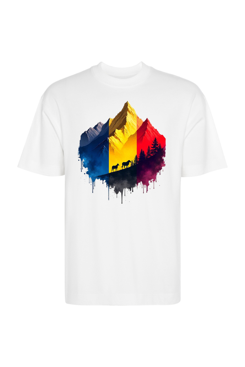 Tricou Oversize - Munții Romaniei - imagine 3