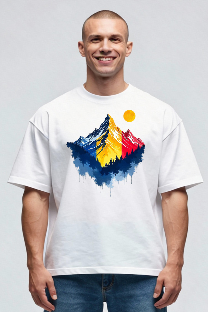 Tricou Oversize - Munții Romaniei