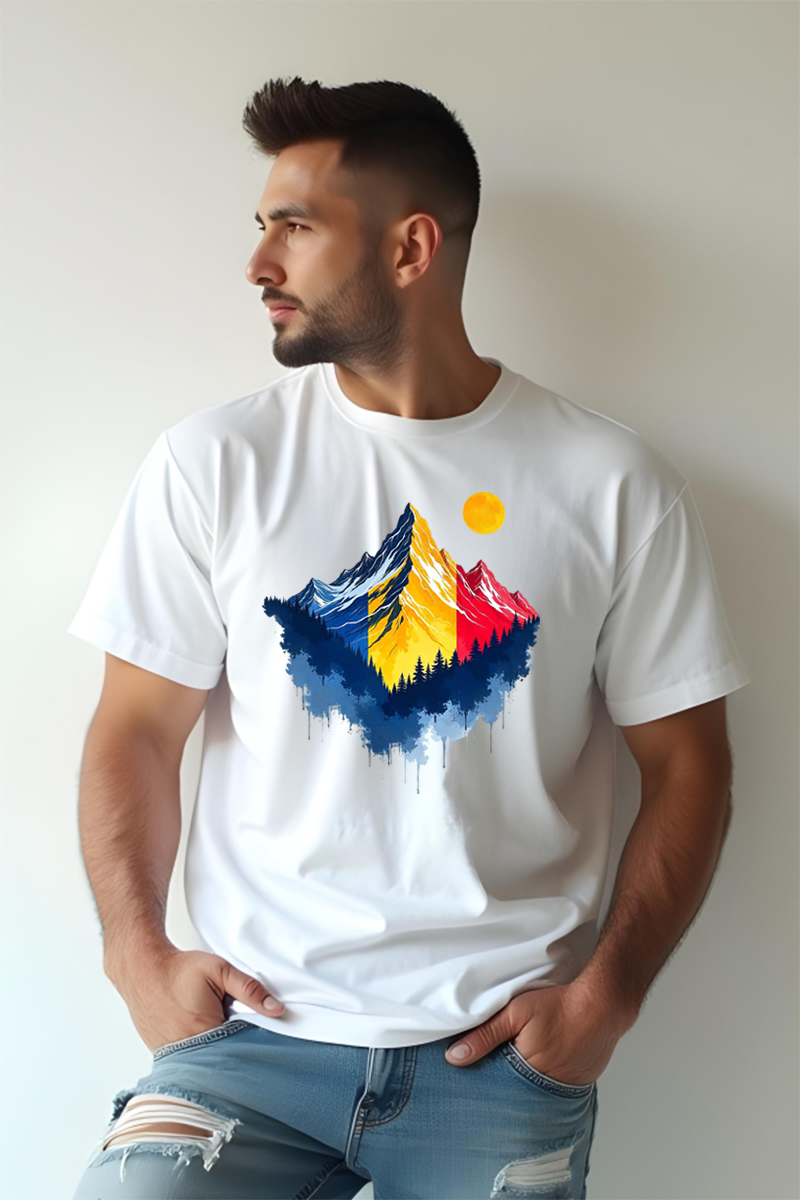 Tricou Oversize - Munții Romaniei - imagine 2