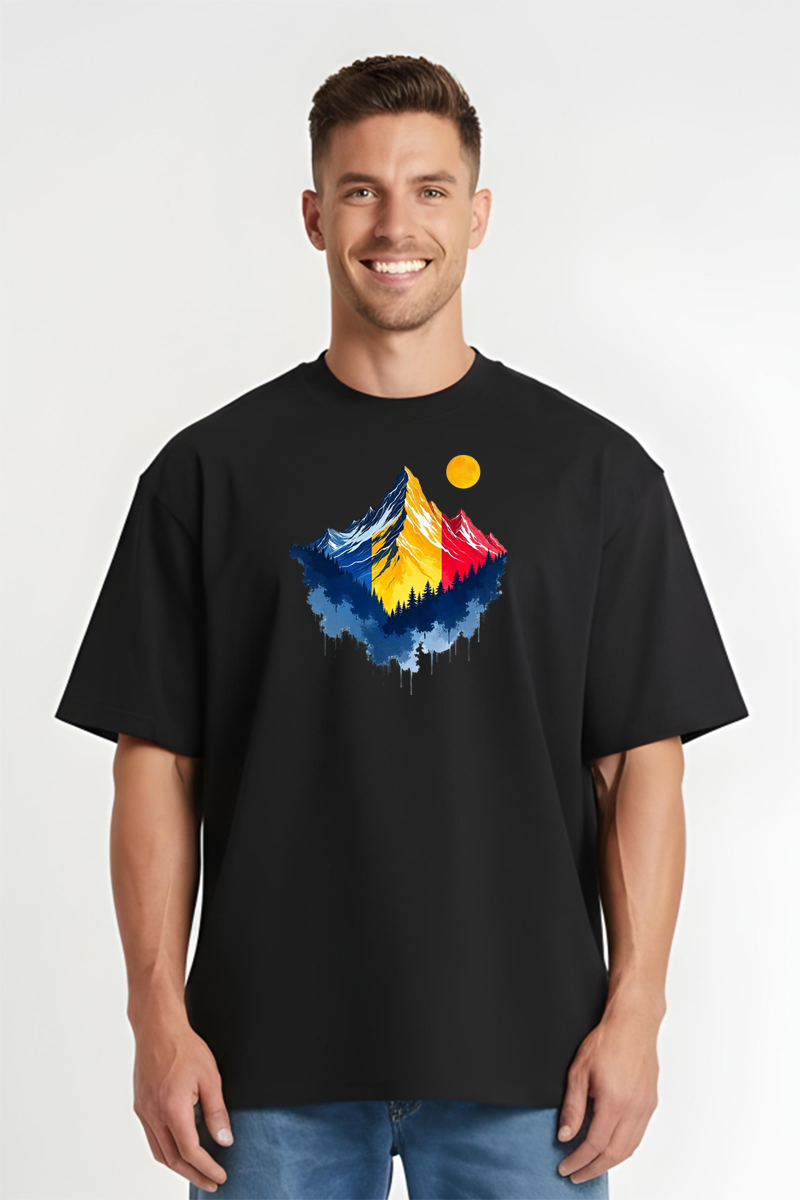 Tricou Oversize - Munții Romaniei - imagine 4