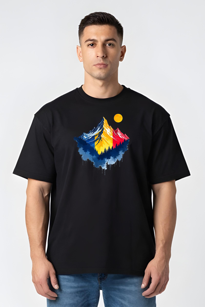 Tricou Oversize - Munții Romaniei - imagine 5