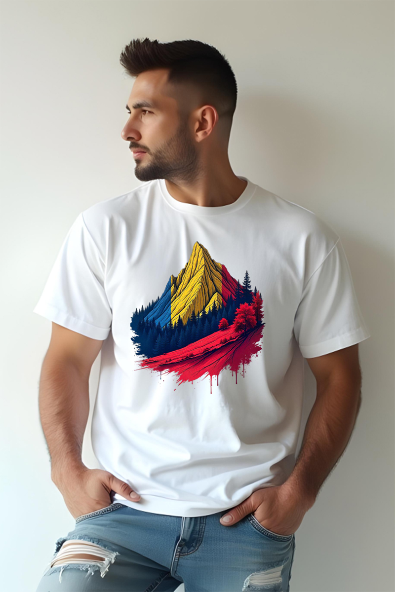 Tricou Oversize - Munții Romaniei - imagine 2