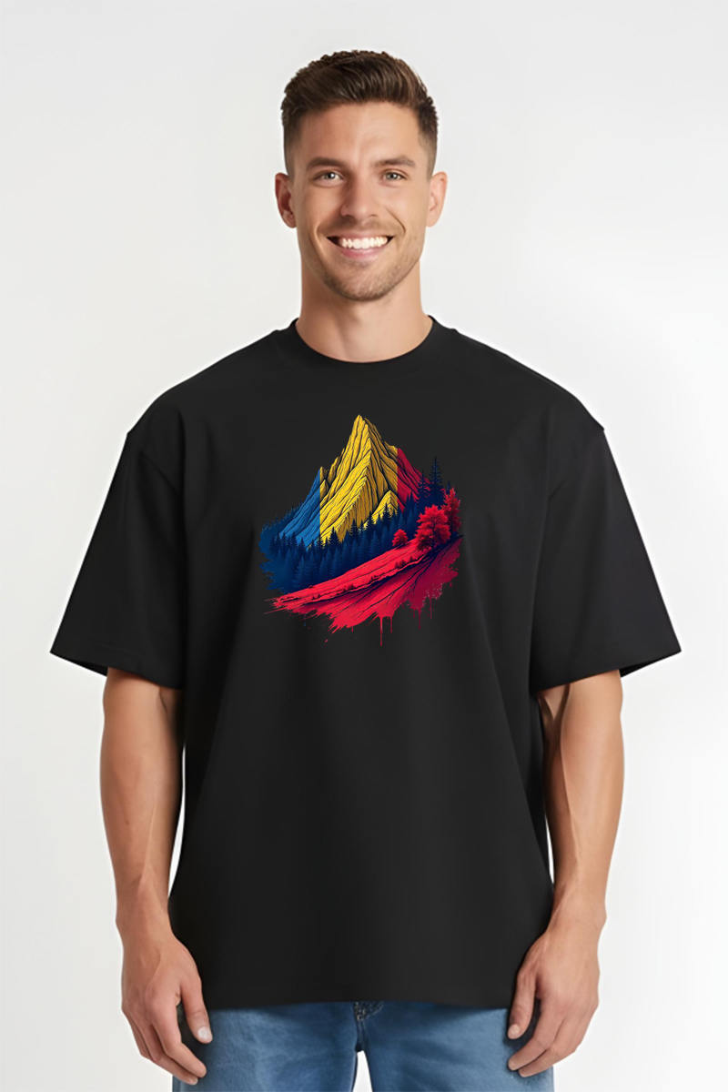 Tricou Oversize - Munții Romaniei - imagine 4