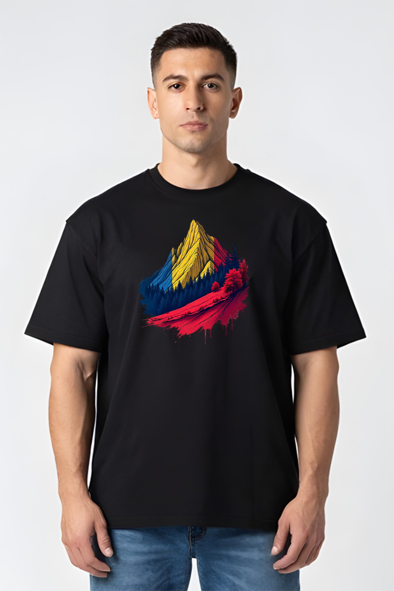Tricou Oversize - Munții Romaniei - imagine 5
