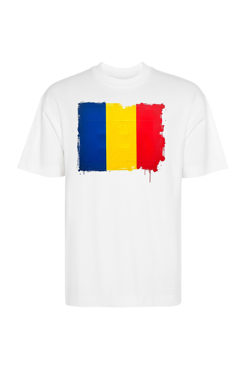 Tricou Oversize - Drapel Romania - imagine 3