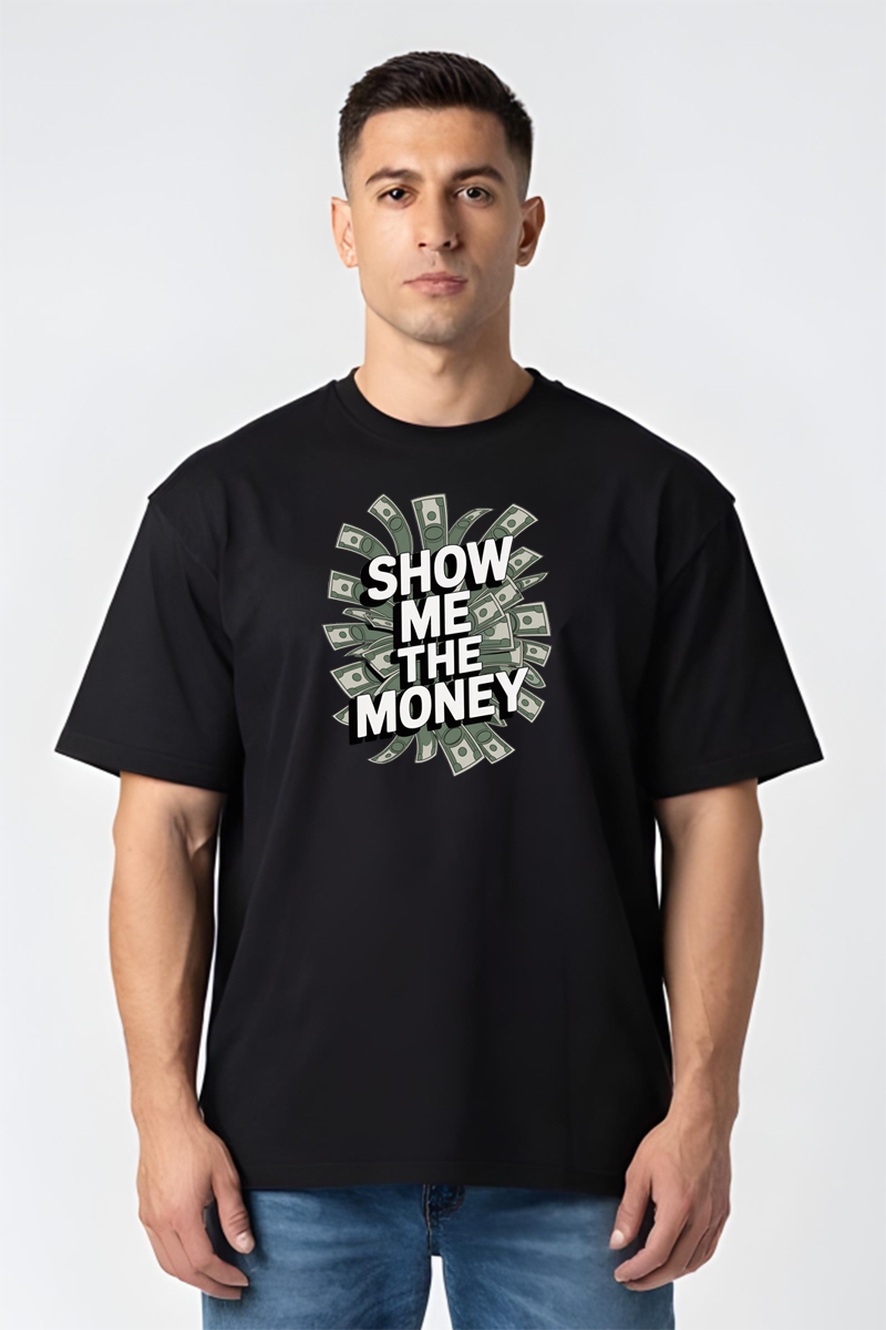 Tricou Oversize - Show The Money - imagine 5