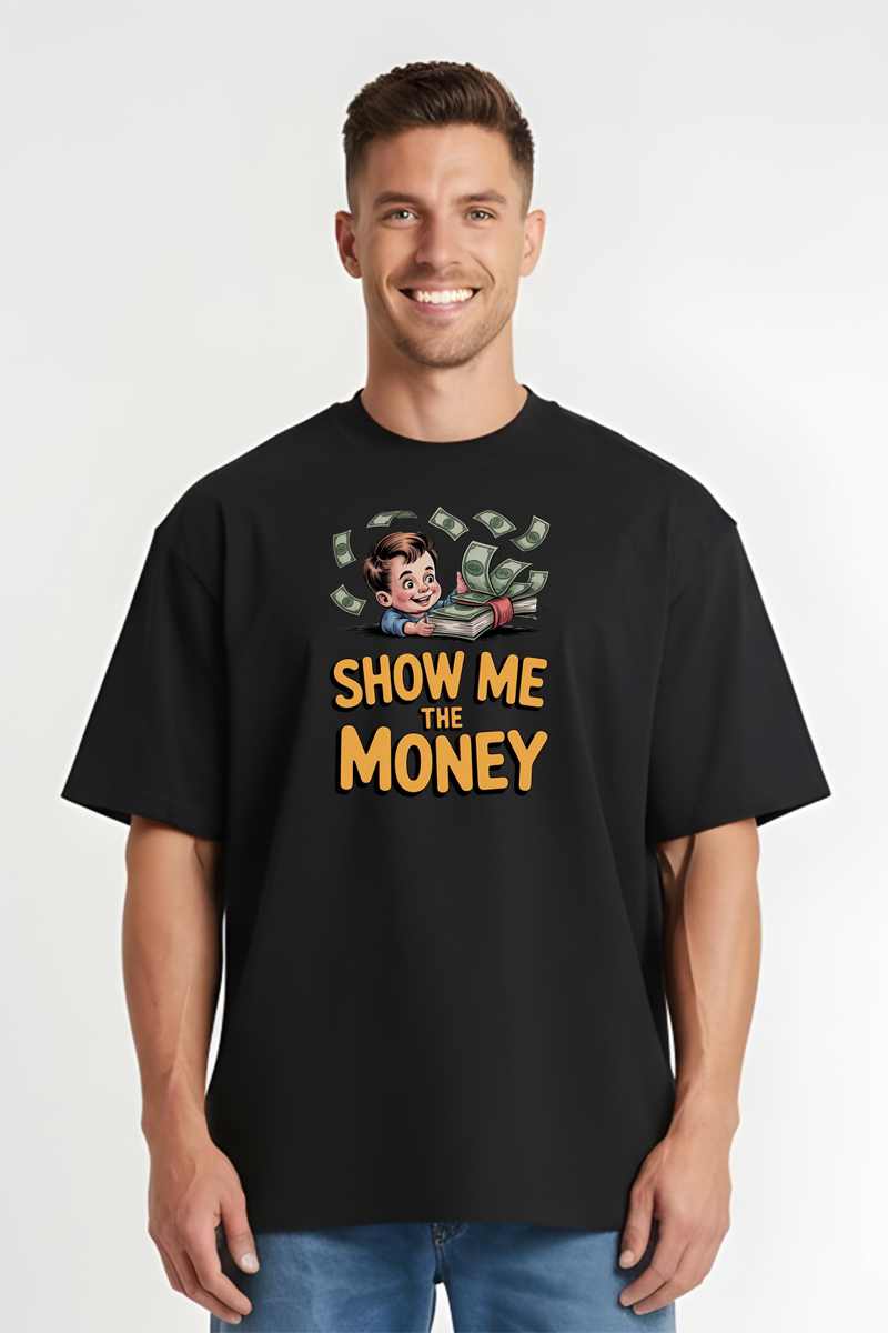 Tricou Oversize - Show The Money - imagine 4