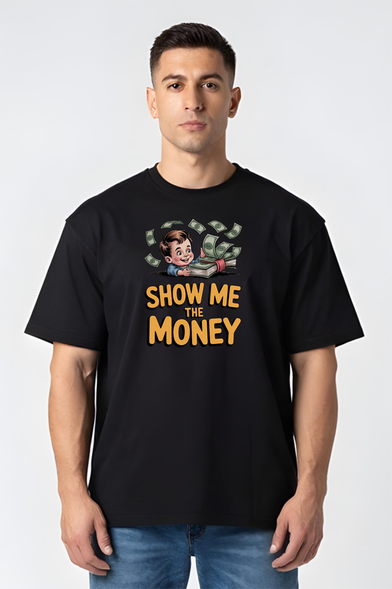 Tricou Oversize - Show The Money - imagine 5