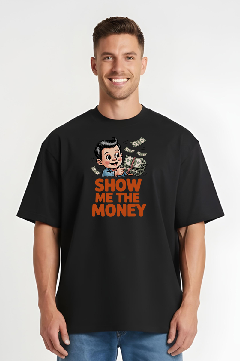 Tricou Oversize - Show The Money - imagine 4