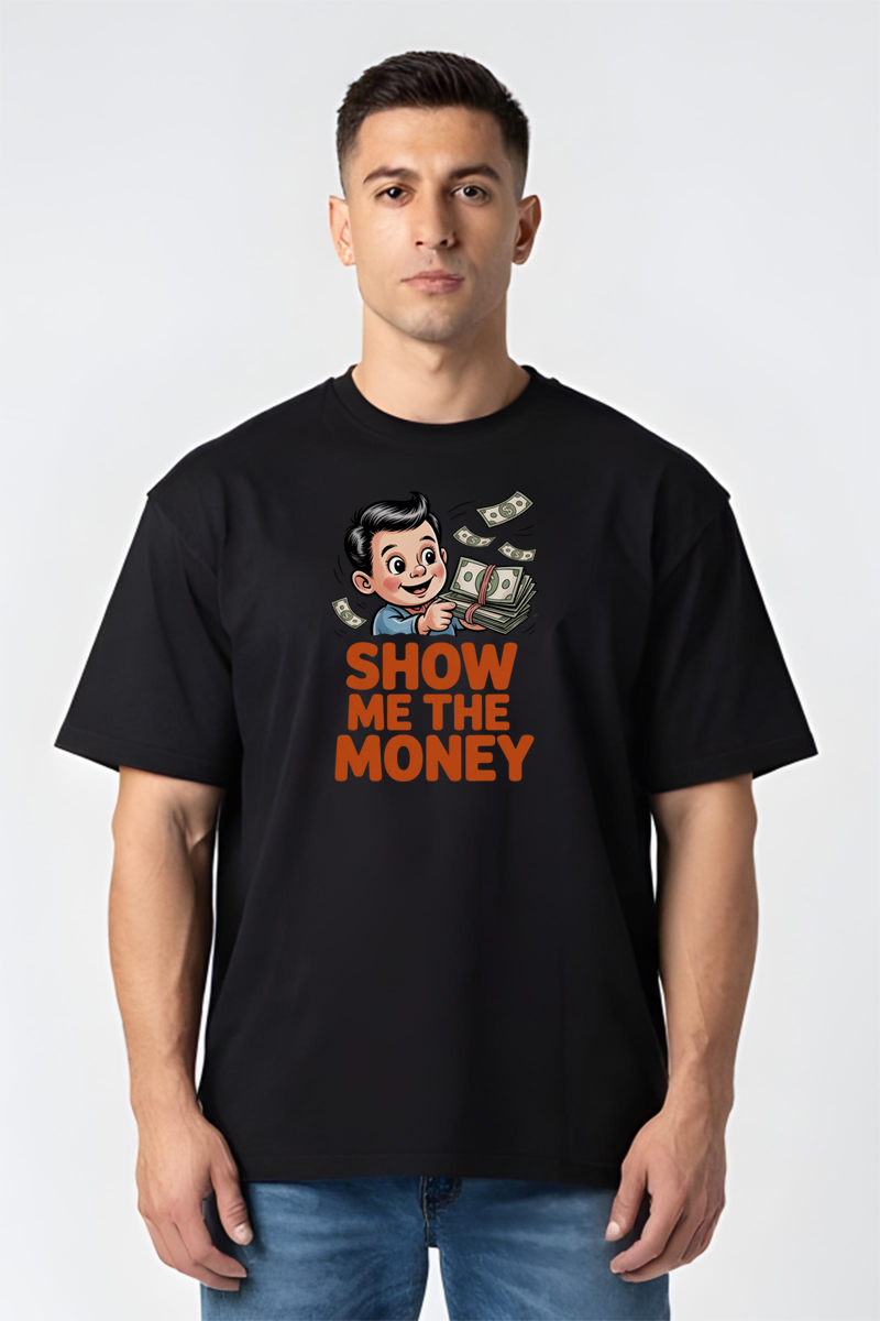 Tricou Oversize - Show The Money - imagine 5
