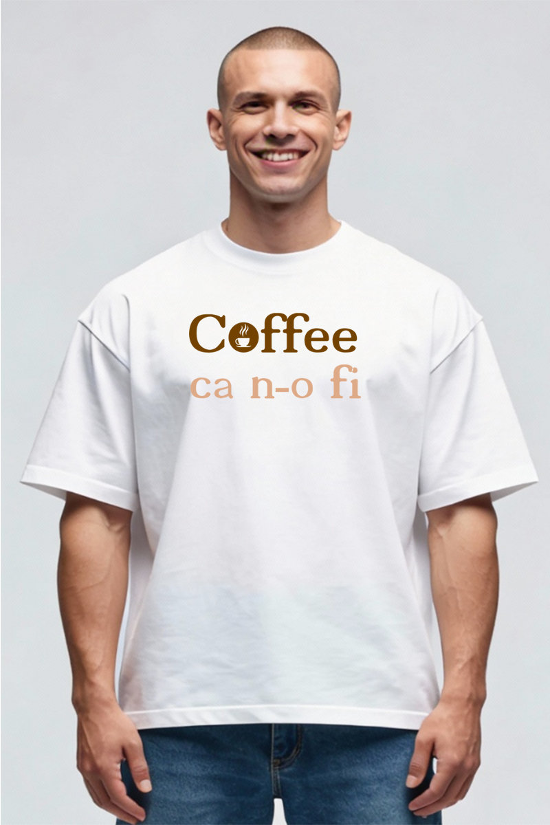 Tricou Oversize - Coffee, că n-o fi - imagine 3