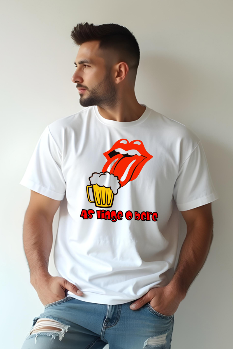 Tricou Oversize - Aș linge o bere