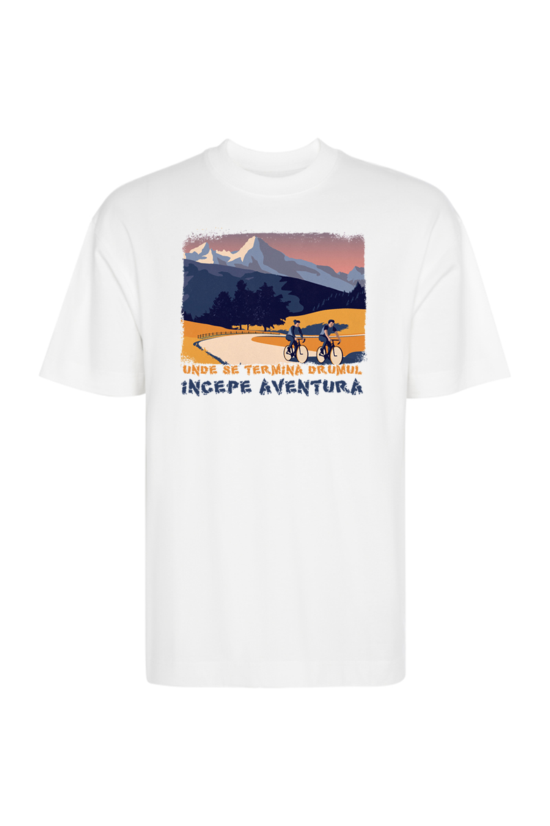 Tricou Oversize - Aventura pe bicicletă - imagine 2