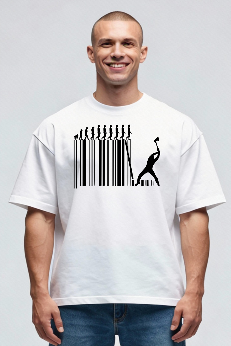 Tricou Oversize - Barecode - imagine 3