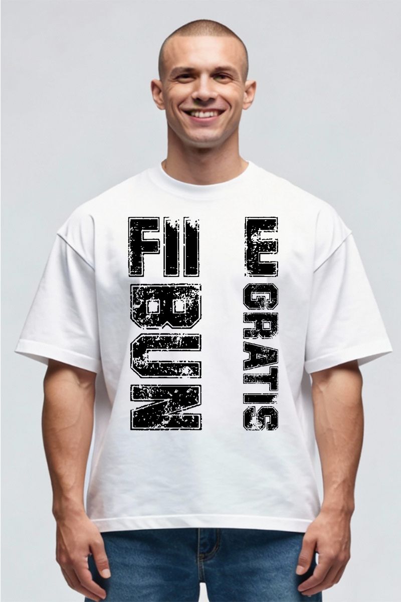 Tricou Oversize - Fii bun, e gratis - imagine 3