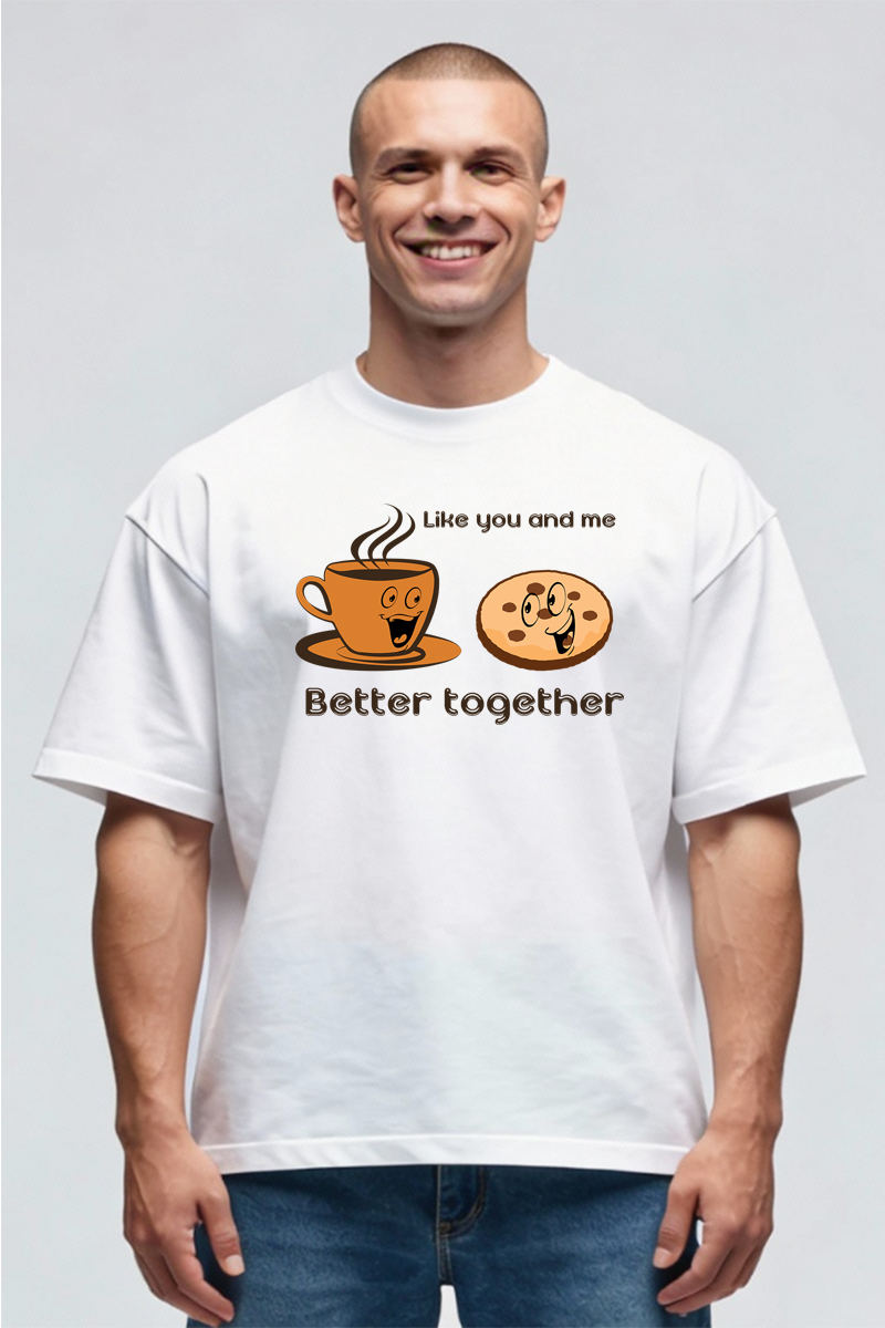Tricou Oversize - Coffee and Biscuits - imagine 3