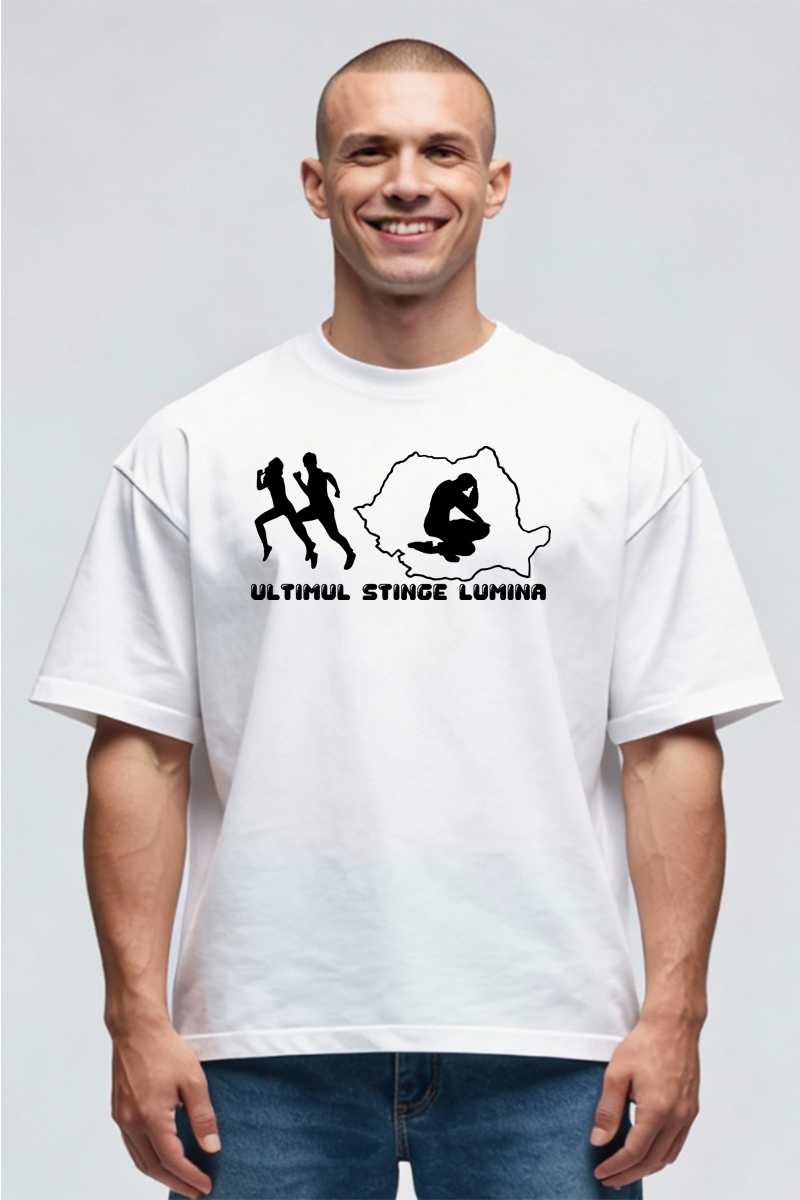 Tricou Oversize - Tricou Oversize -Ultimul stinge lumina - imagine 3