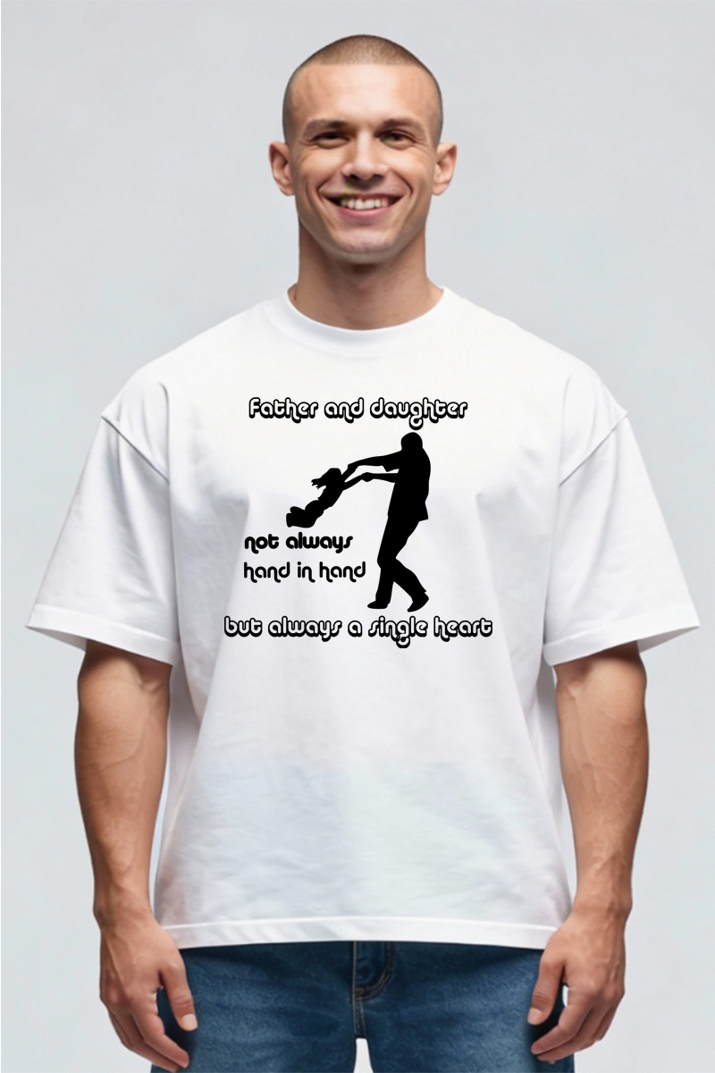 Tricou Oversize - Father and Daughter - imagine 3