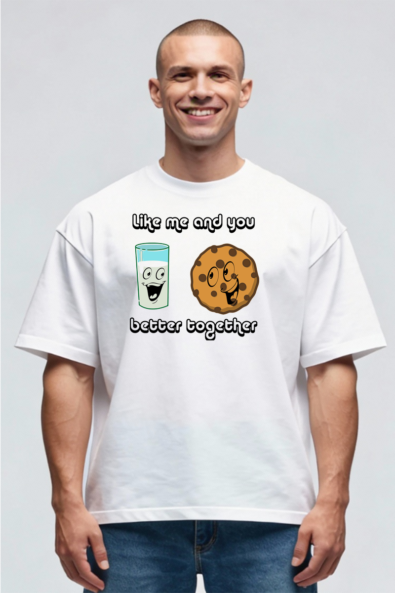 Tricou Oversize - Milk and Cookies - imagine 3